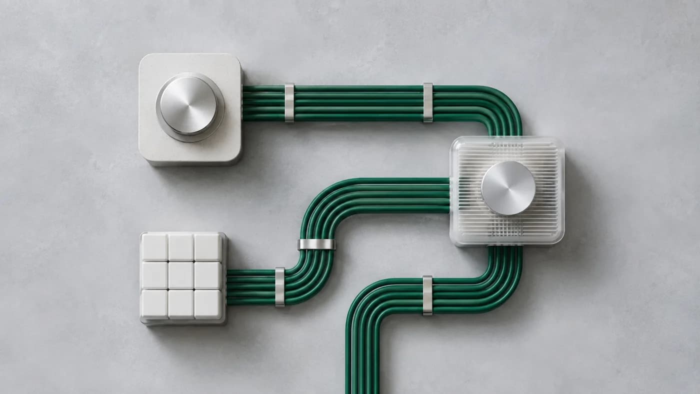 Green connections joining precise modular blocks